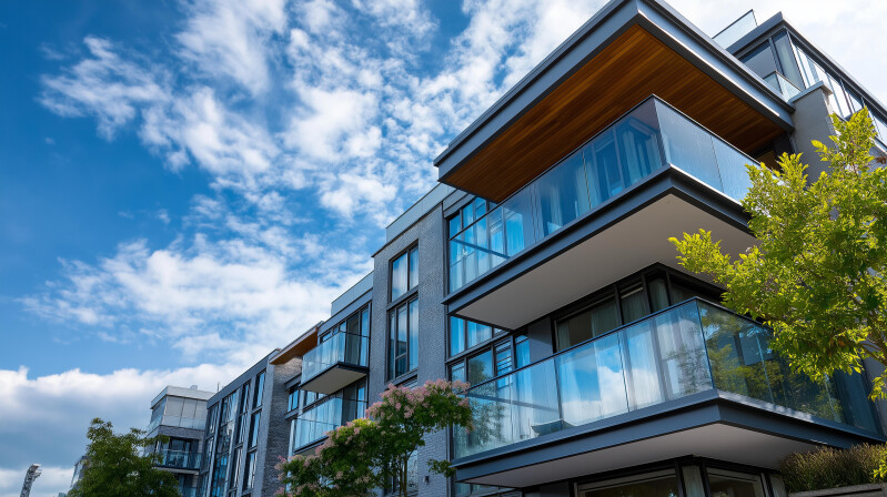Blurred empty open space office. Abstract light bokeh at office interior background